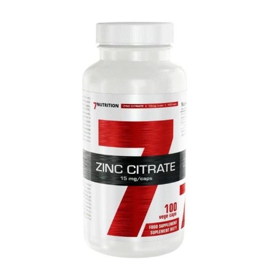 7NUTRITION ZINC Citrate 15MG 100 kapsula