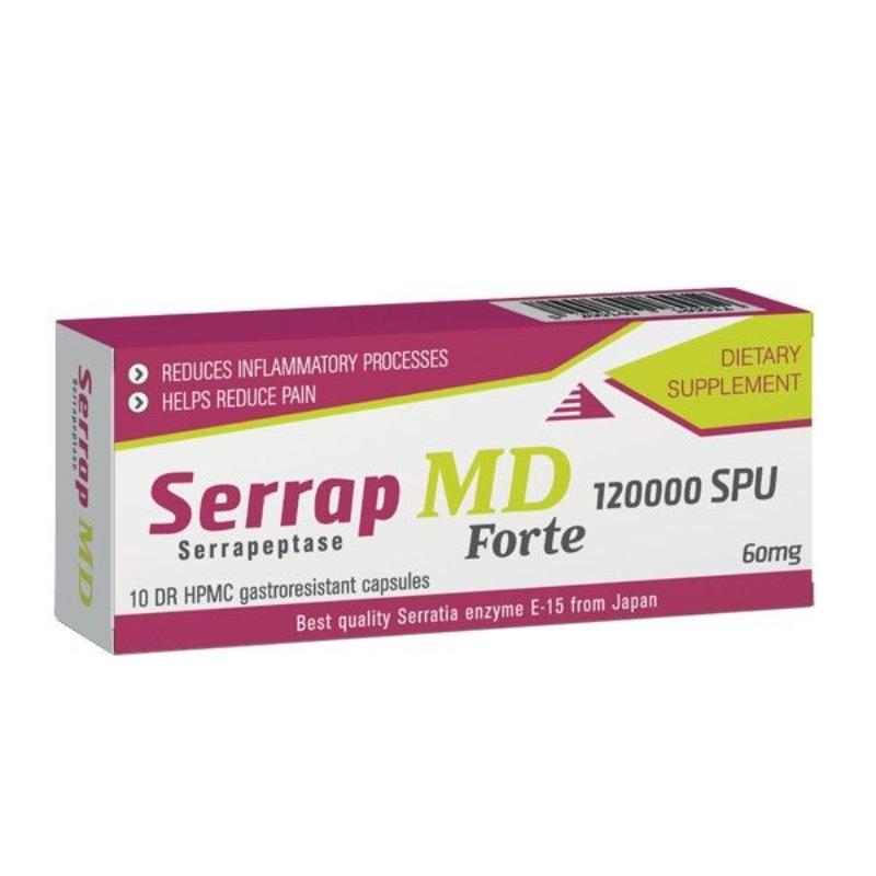 Aleksandar MN Serrap MD Forte 120000 SPU 10 kapsula