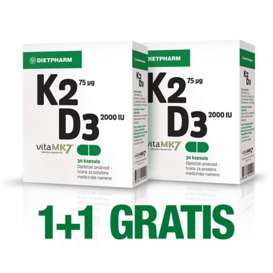 Dietpharm K2D3 30 kapsula 1+1 Gratis