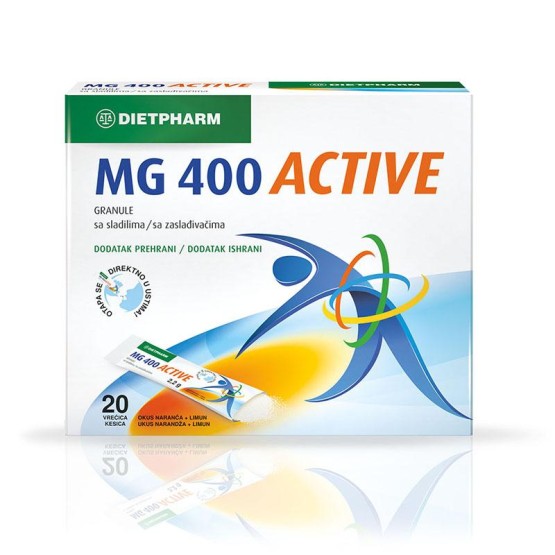 Dietpharm Magnezijum MG 400 ACTIVE 20 kesica