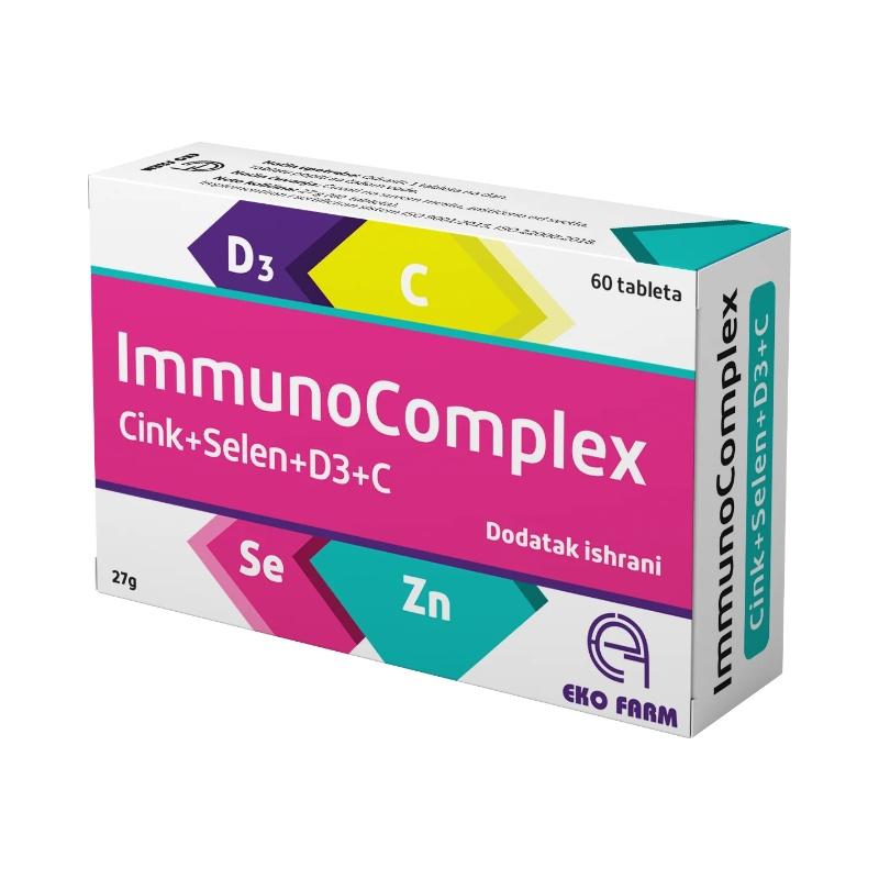 Eko Farm Immuno Complex Cink+Selen+D3+C 60 tableta