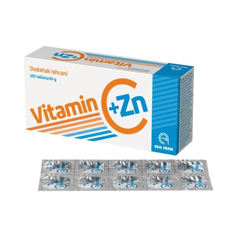 Eko Farm Vitamin C+Zn 100 tableta