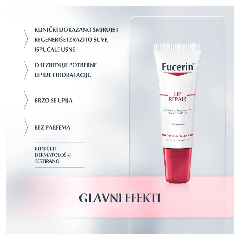 Eucerin Balsam za negu i regeneraciju usana 10ml
