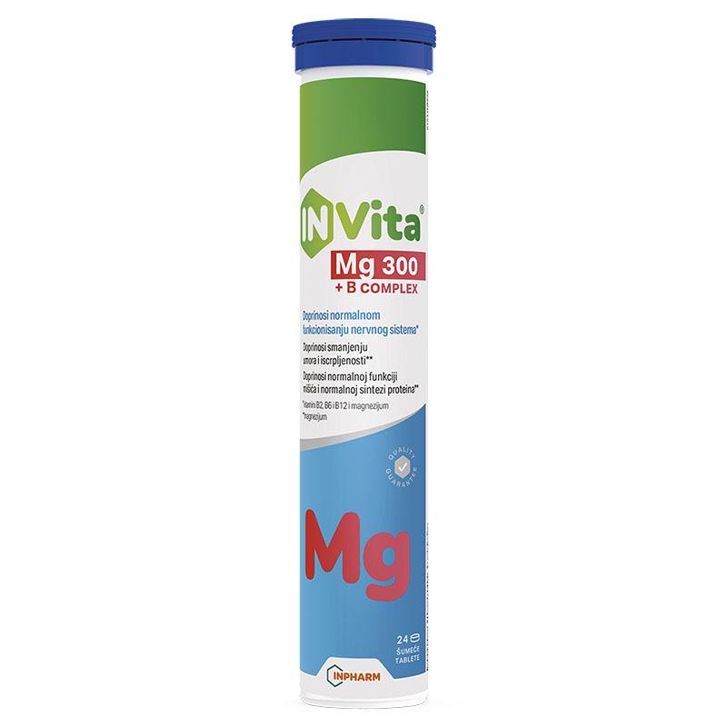 InVita Mg 300+B Complex 24 šumeće tablete