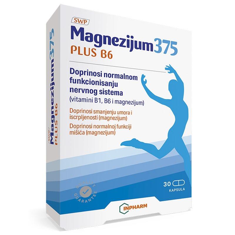 Magnezijum 375mg plus B6 30 kapsula