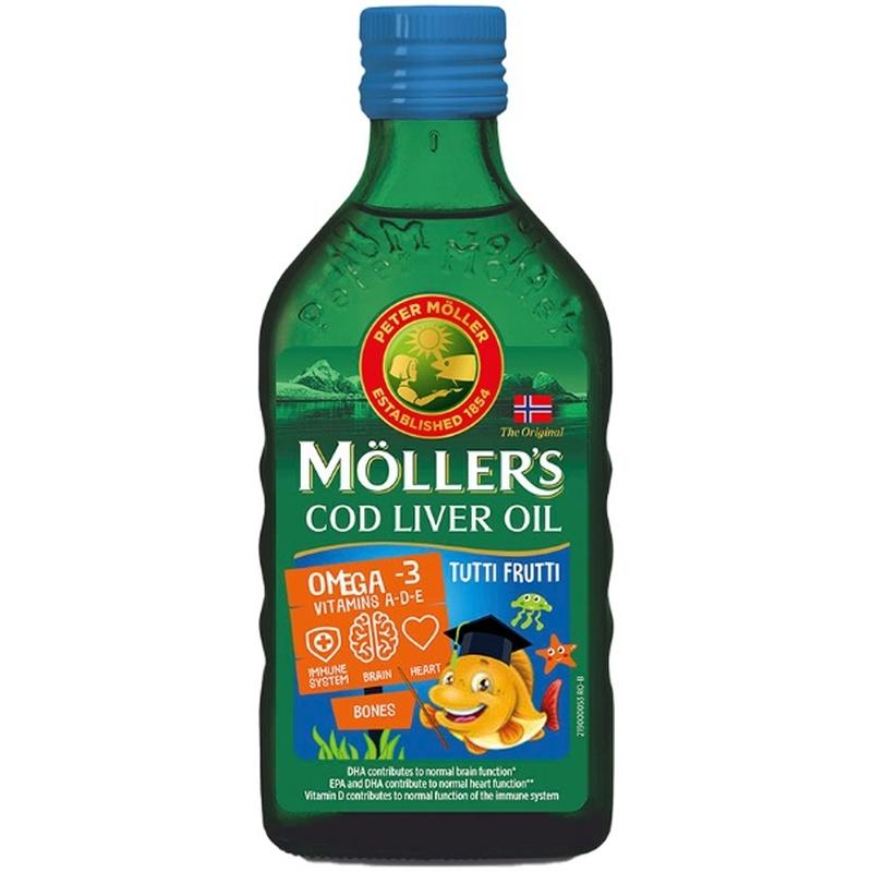 Möller's Omega-3 ulje jetre bakalara ukus tutti-frutti 250ml