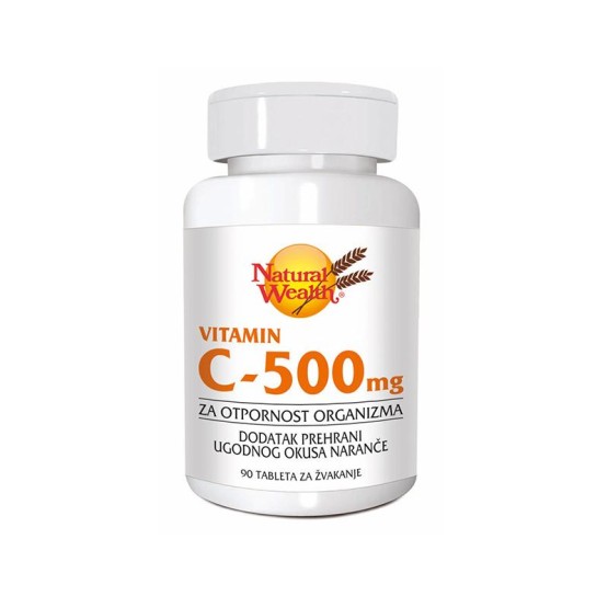 Natural Wealth Vitamin C 500 mg 90 tableta za žvakanje 