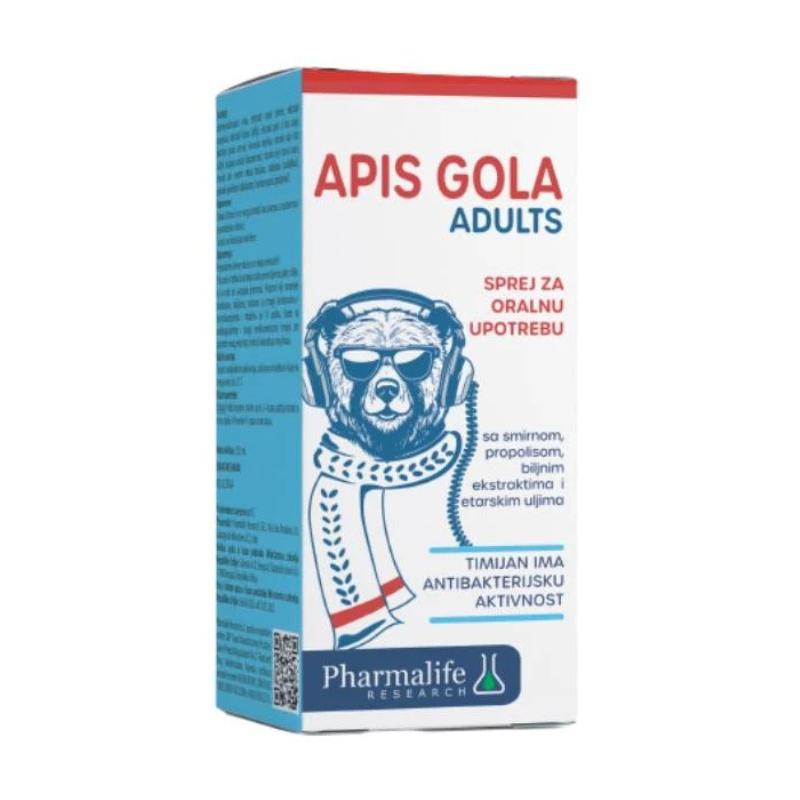 Pharmalife Apis Gola Adults sprej za grlo 20 ml