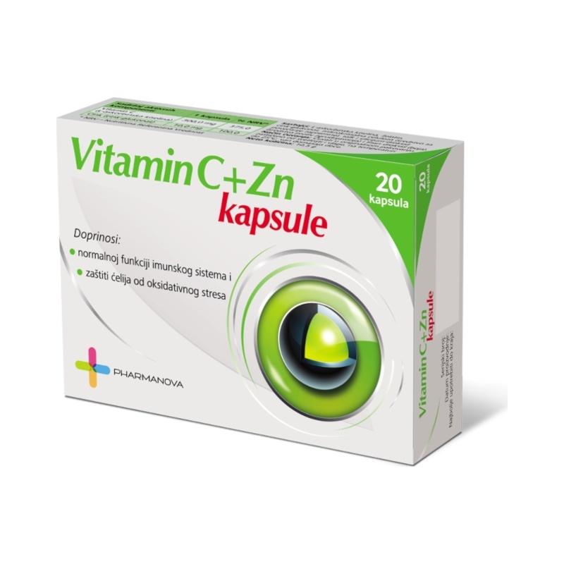 Pharmanova Vitamin C+Zn 20 kapsula
