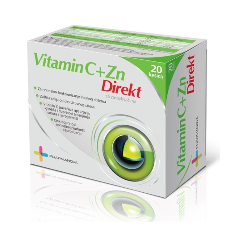 Pharmanova Vitamin C + Zn Direkt 20 kesica