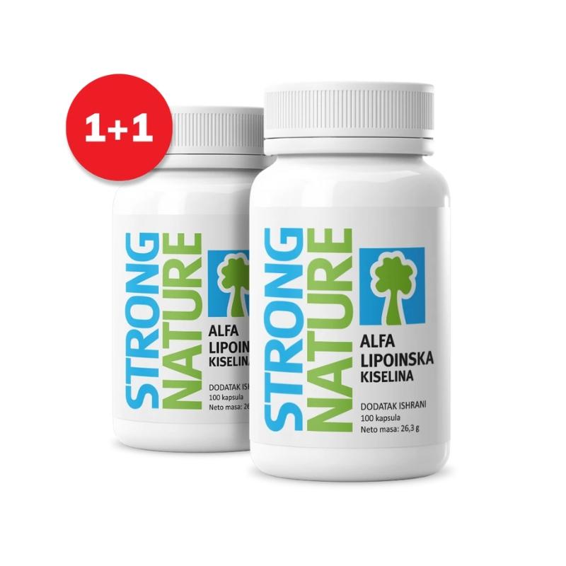 Strong Nature Alfalipoinska kiselina 200 mg – 1+1 gratis 100+100 kapsula