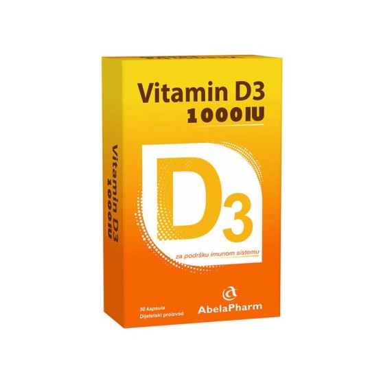 Vitamin D3 1000 IU 30 kapsula