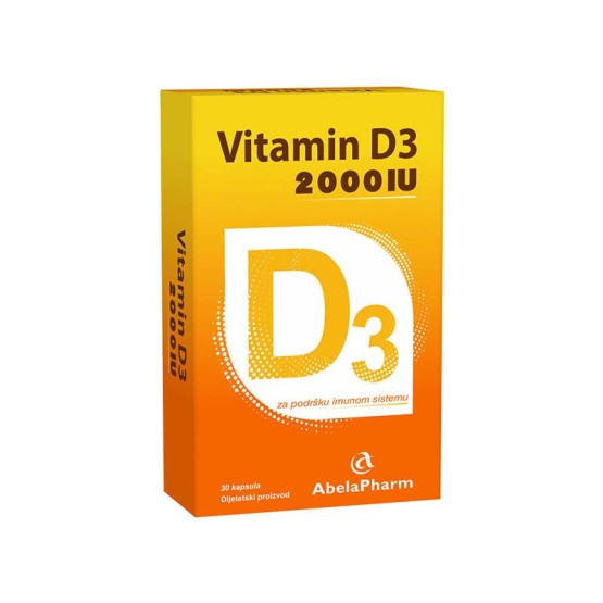 Vitamin D3 2000 IU 30 kapsula